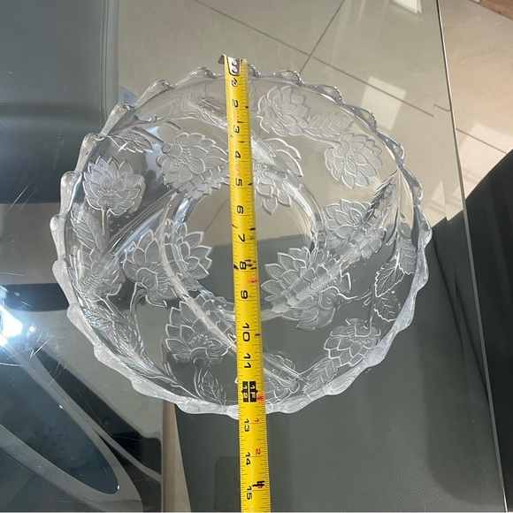 Vintage Clear Glass appetizer Serving Dish Fruit Hors...